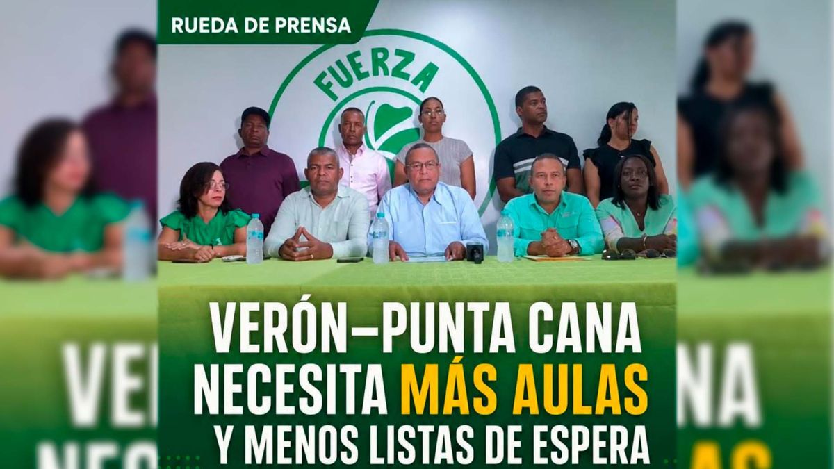 CRISIS ESCOLAR EN VERÓN-PUNTA CANA: Más de 1,200 estudiantes sin cupo, Fuerza del Pueblo alza la voz